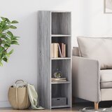 vidaXL Visoka omara siva sonoma 30x41x124 cm inženirski les Cene