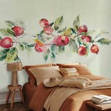  Foto tapeta - Apple branch - delicate landscape with a plant and apples on a white background 490x350 | shoptok.hr