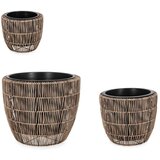 BIZZOTTO Plastične/od umjetnog ratana posude za cvijeće u setu 3 kom ø 44 cm Ayun – | shoptok.hr