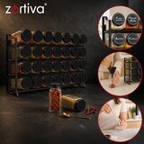  ZORTIVA organizator za začine s 28 staklenih posudica, crni | shoptok.hr