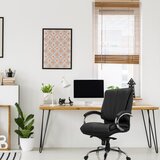 MID.YOU Pisarniški Stol Xxl H 100 Pu, Črna | Shoptok.si