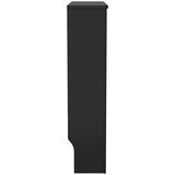 vidaXL Pokrov radiatorja 2 pcs Črna 78x19x81.5cm Konstruiran les | Shoptok.si