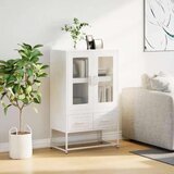 vidaXL Visoka komoda bijela 68x39x111,5 cm od čelika | shoptok.hr
