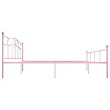  Okvir za krevet ružičasti metalni 180 x 200 cm - Ružičasta 180 x 200 cm | shoptok.hr