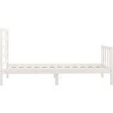  Posteljni okvir bel iz borovine 90x200 cm, (20684609) | Shoptok.si