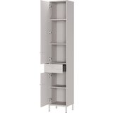 Germania Kremno bela visoka/ozka kopalniška omarica v mat dekorju 34x190 cm Laurino – | Shoptok.si