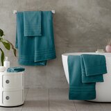 Catherine Lansfield Zelenomodra frotirna bombažna brisača 50x85 cm Zero Twist – | Shoptok.si