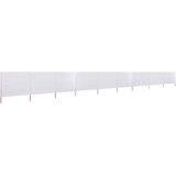  Vjetrobran s 9 panela od tkanine 1200 x 120 cm pješčano bijeli | Eponuda.com