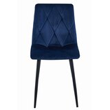 Libra stolica - tamnoplavi baršun / crne noge x 4 | shoptok.hr