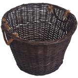  3-dijelni set košara za drva za ogrjev tamnosmeđi od vrbe | shoptok.hr