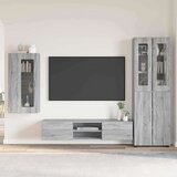  Set TV komoda s ladicama Zidne Siva Sonoma Konstruirano drvo | shoptok.hr