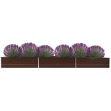 Furnova Visoka greda pocinkano jeklo 480x80x45 cm rjava, (21920322) Cene
