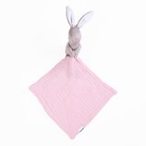 Kiki & Sebby igračka tješilica Bunny Hop Hop - Pink muslin | shoptok.hr