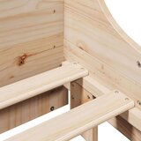 vidaXL Okvir kreveta bez madraca 135 x 190 cm od masivne borovine | shoptok.hr