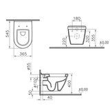 Vitra 5618-003-0075 S50 viseča WC školjka | Shoptok.si