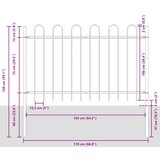  Vrtna Ograda 4 pcs Siva 6,8 x 1 m Čelik s prahom | Eponuda.ba