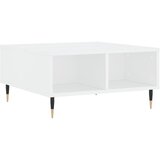 Maison Chic Klubska mizica - kavna mizica - Nizka mizica bela 60x60x30 cm inženirski les, (21753987) Cene