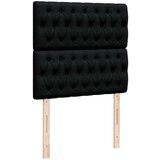  Otomanski okvir kreveta s madracima crni 200x200cm od tkanine | shoptok.hr