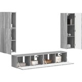  Komplet TV omaric 4 pcs Siva Sonoma Konstruiran les - - Siva - 57.9 - 30 x 31 x 100 cm - 2025-vidaXL-Uvoz_2 | Shoptok.si