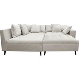MID.YOU KOTNA SEDEŽNA GARNITURA, gladka tkanina svetlo siva | Shoptok.si