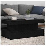 vidaXL Klub stolić s LED svjetlima crni hrast 90x50x40 cm - Crni hrast 90 cm | shoptok.hr