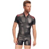 NEK moški top z rdečimi vložki in zadrgo (črn) - L | Shoptok.si
