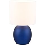 Tri O Bela/modra namizna svetilka s tekstilnim senčnikom (višina 29 cm) Vela – | Shoptok.si