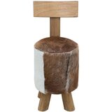 vidaXL Stolček rjav iz trdne tikovine | Shoptok.si