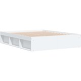 vidaXL Posteljni okvir bel 140x190 cm | Shoptok.si