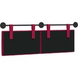  Držeće uzglavlje Zidne Vinska crvena 130 x 55 x 7 cm Baršun - boja crnog vina 120 cm bez LED | shoptok.hr