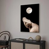  Slika - Moon and Statue (1 Part) Vertical 20x30 Premium Print | shoptok.hr