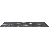 Stolna ploča crna 120 x 65 cm 8 mm staklena s mramornim uzorkom | shoptok.hr