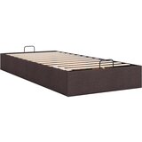 vidaXL Okvir kreveta bez madraca tamnosmeđi 90x200 cm od tkanine | shoptok.hr