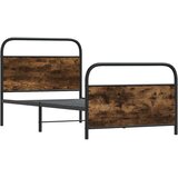  Okvir kreveta bez madraca dimljena boja hrasta 100x200cm drveni | shoptok.hr