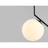 Toolight Stropna viseća svjetiljka Staklena kugla bijelo G107-1W BLACK WHITE | shoptok.hr
