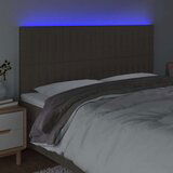  Posteljno vzglavje taupe 160x5x118/128 cm blago, (20933437) | Shoptok.si
