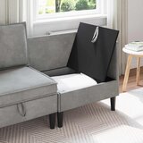 SOFA s pohranom Svjetlosiva Baršun | shoptok.hr