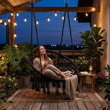Multi Garden boho viseća vrtna ljuljačka, crna | shoptok.hr