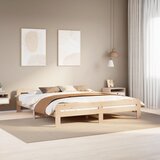 Maison Chic Posteljni okvir - Dvoposteljna postelja - Zakonska postelja brez vzmetnice 200x200 cm trdna borovina-J3433, (21762953) | Shoptok.si
