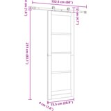 vidaXL klizna vrata s setom hardvera 'ORKDAL'73.5x211 cm | shoptok.hr