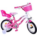  Dječji bicikl s dvije ručne kočnice Volare Lovely 14" roza-bijeli | shoptok.hr
