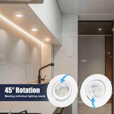 CLOKSH Zatemnljiv LED vgradni reflektor s 3 barvnimi temparaturami - komplet 6 kosov | Shoptok.si