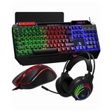  Tast+Mis+SLusalice+Podloga USB AULA T650 4u1 | Eponuda.com