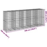  Gabionska košara s poklopcem 500x100x200 cm pocinčano željezo | Eponuda.ba
