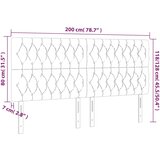  LED uzglavlje crno 200x7x118/128 cm baršunasto | shoptok.hr