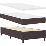 Krevet s opruga kutije Tamno smeđa 90 x 190 cm tkanina | shoptok.hr