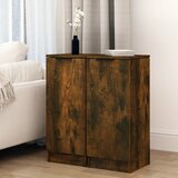 vidaXL Komode 2 kom boja dimljenog hrasta 30x30x70cm konstruirano drvo Cijene