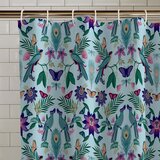 Catherine Lansfield Tuš zavjesa 180x180 cm Mya Tropical Bird – | shoptok.hr