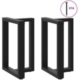 vidaXL Noge blagovaonski stol T-oblika 2kom crne 60x35x(72-73)cm čelik | shoptok.hr