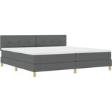  Krevet s opruga kutije Tamno siva 200 x 200 cm tkanina | shoptok.hr